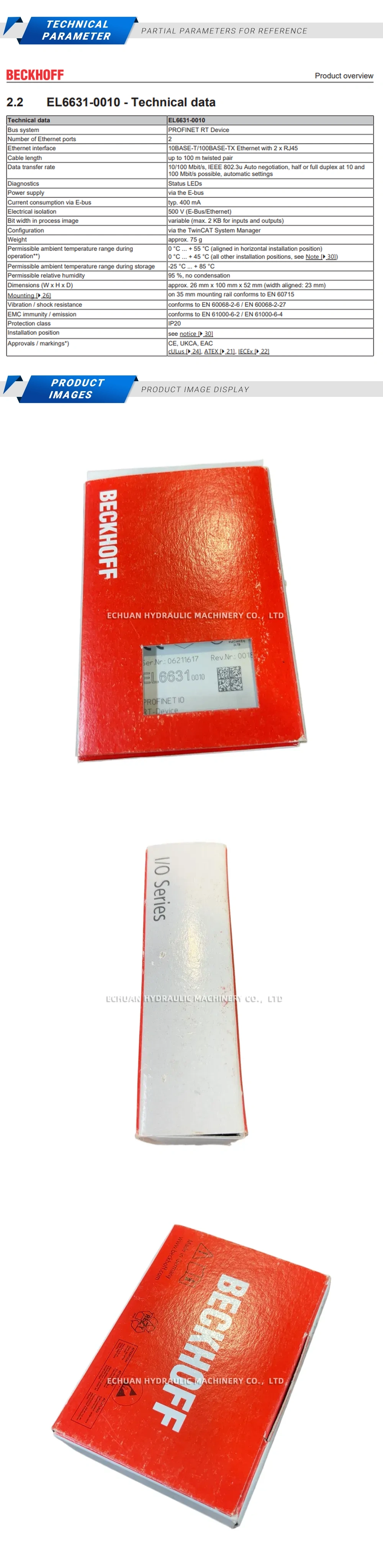 Beckhoff EL6631-0010 Description