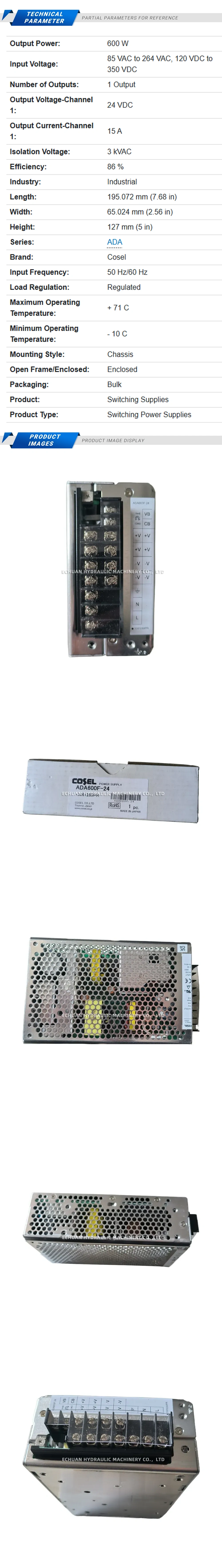 Cosel ADA600F-24 Description