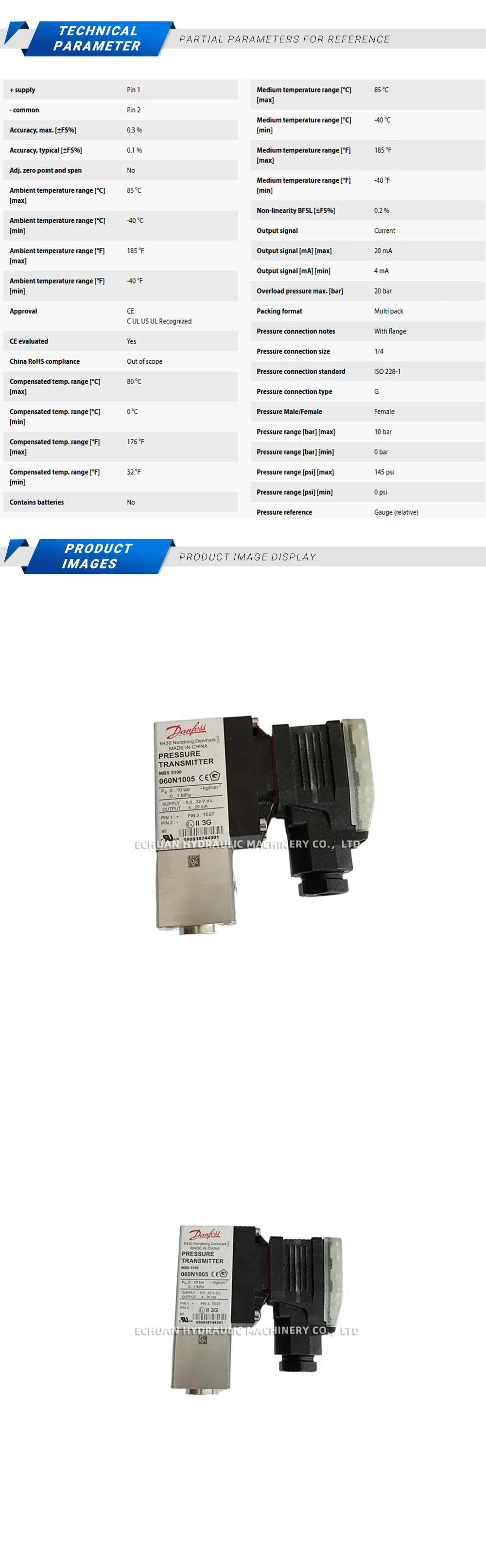 Danfoss MBS5100 060N1005 Description