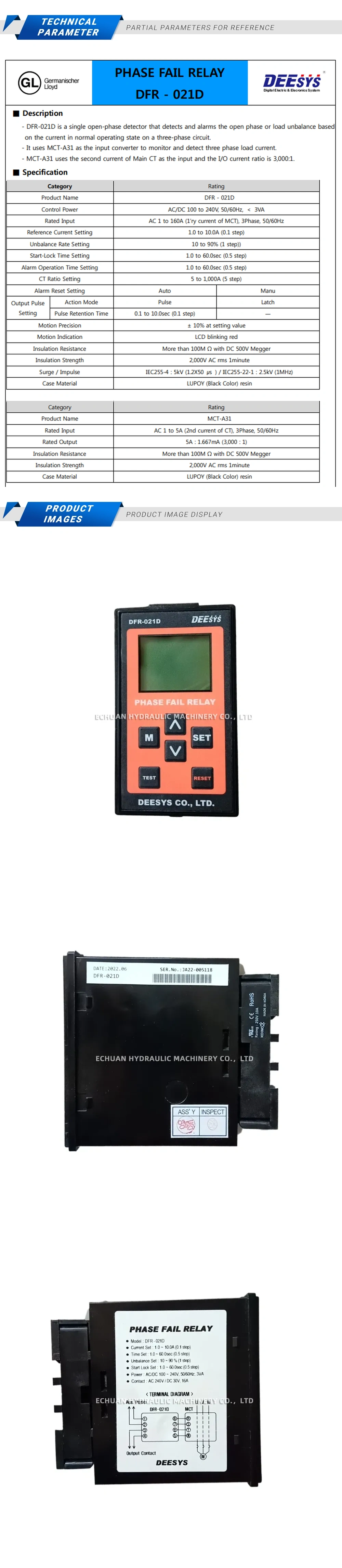 Deesys DFR-021D Description