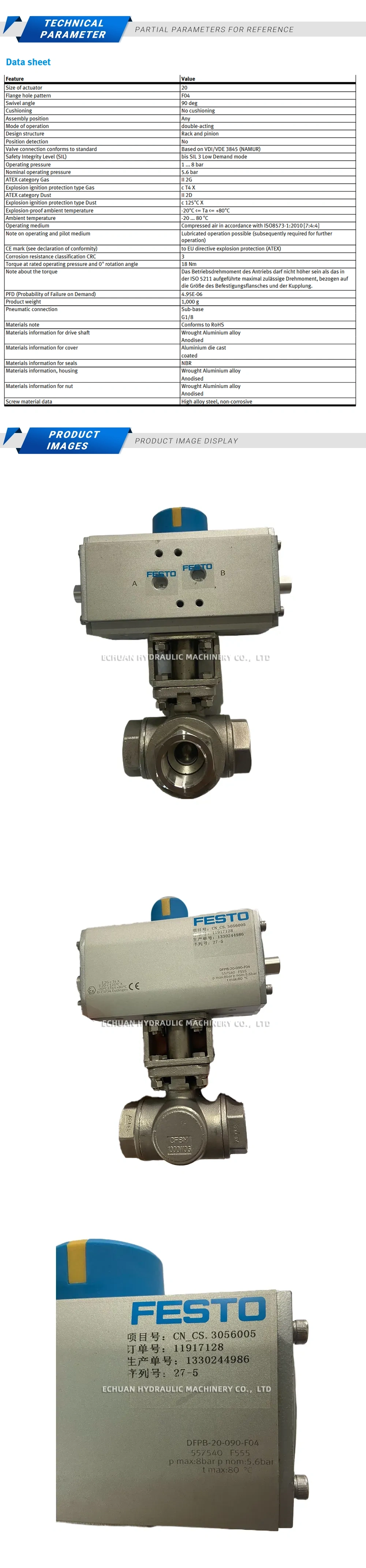 Festo DFPB-20-090-F04 557540 Description