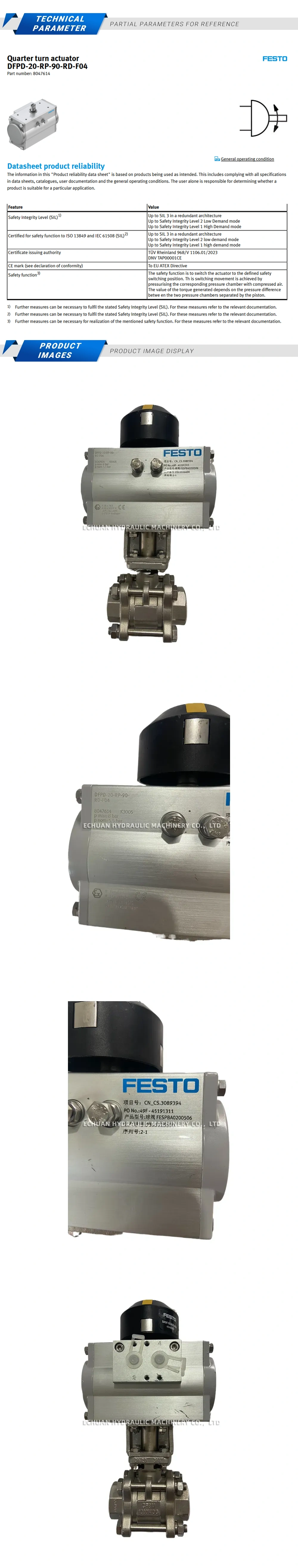 Festo DFPD-20-RP-90-RD-F04 8047614 Description