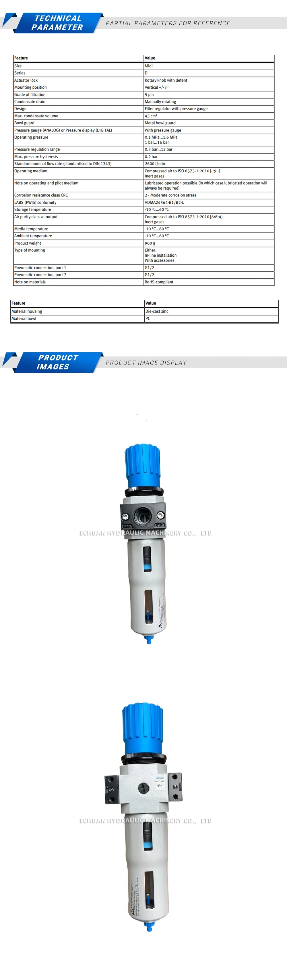 Festo LFR-1/2-D-5M-MIDI-MPA Description