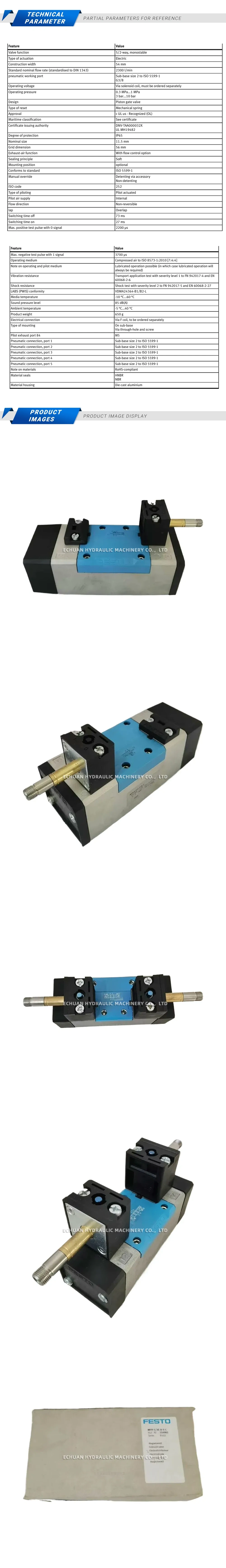 Festo MFH-5/2-D-2-FR-C Description