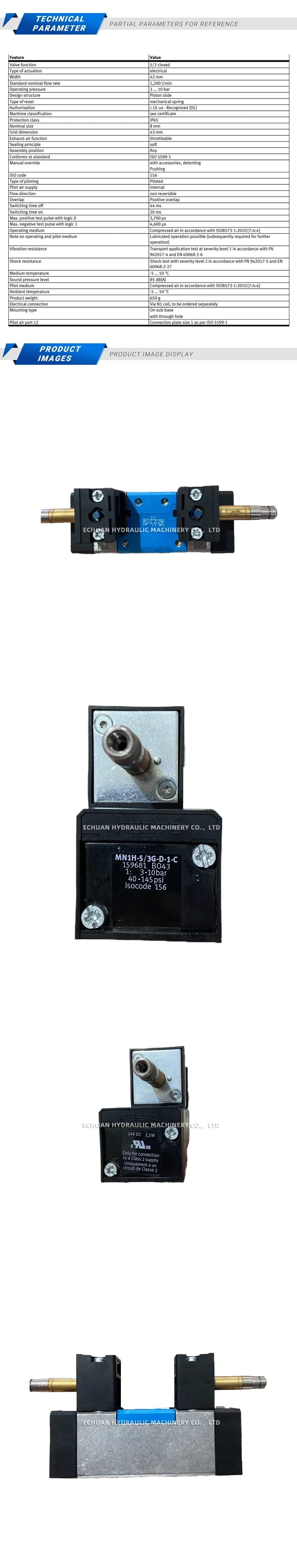 Festo MN1H-5/3G-D-1-C 159681 Description