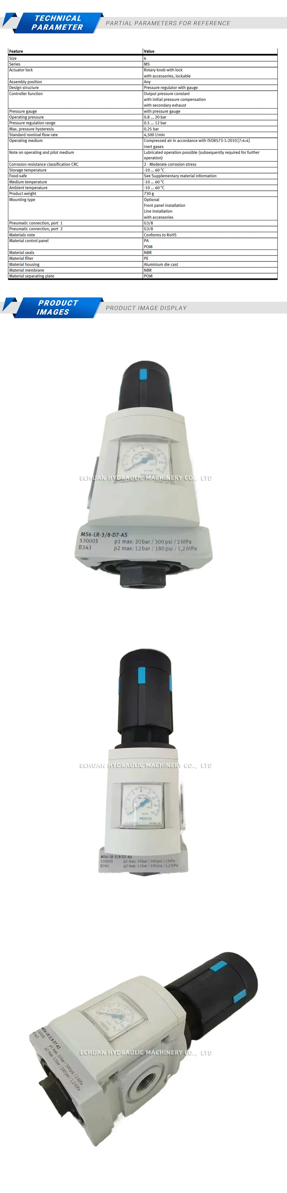 Festo MS6-LR-3/8-D7-AS Description