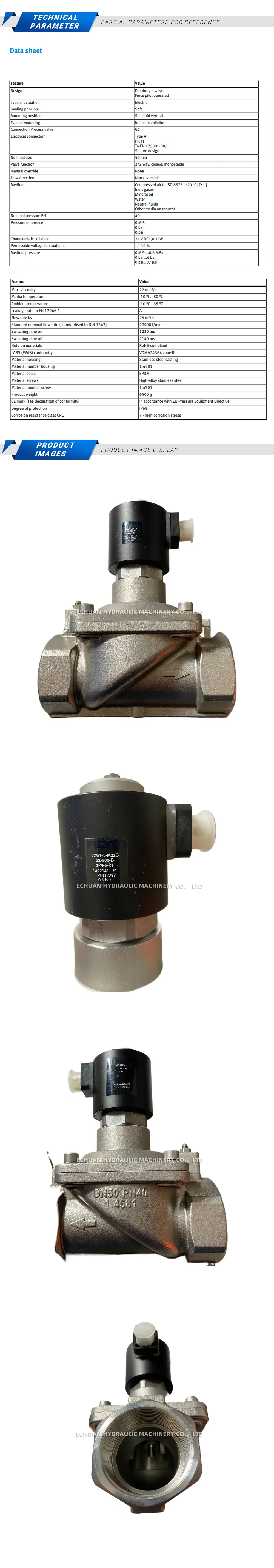 Festo VZWF-L-M22C-G2-500-E-1P4-6-R1 1492141 Description