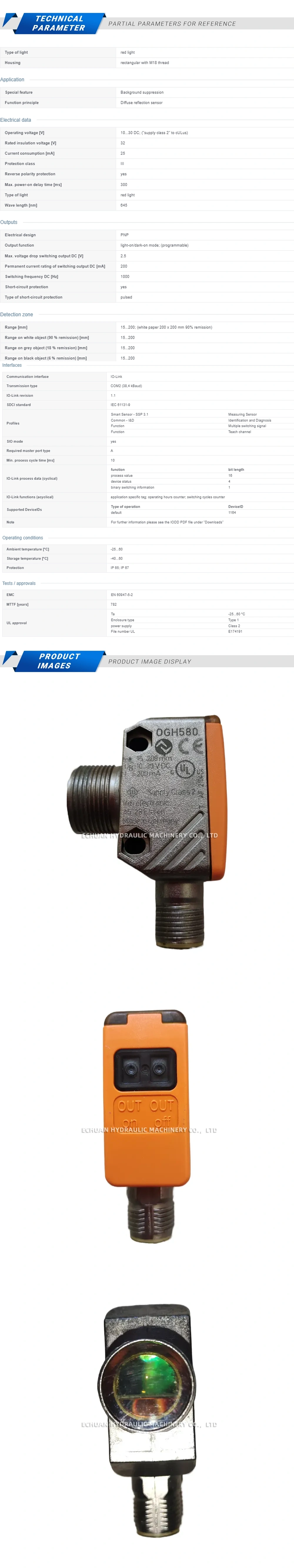 IFM OGH580 Description