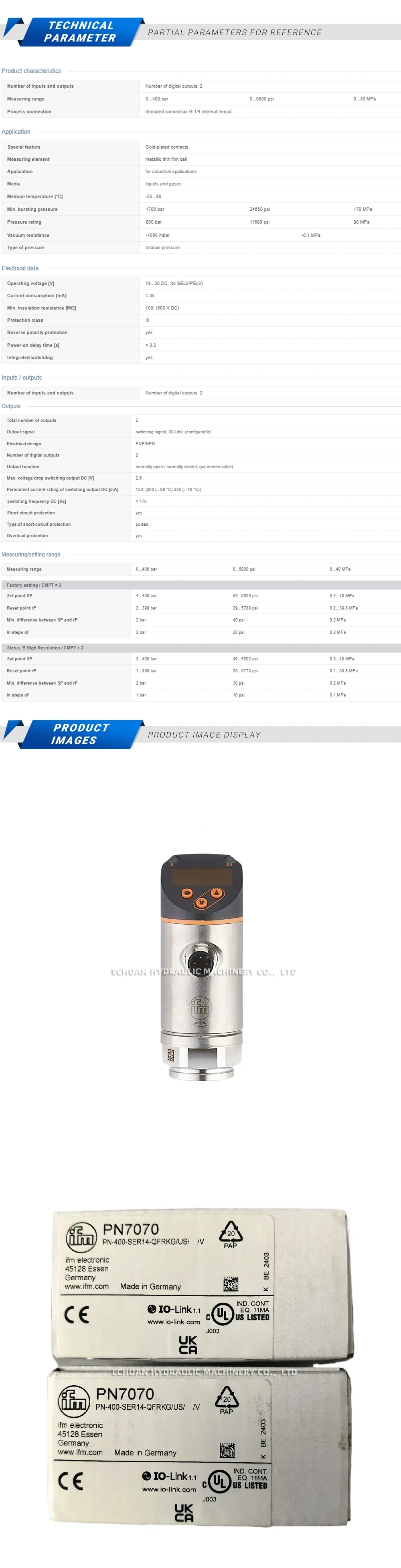 IFM PN7070 Description
