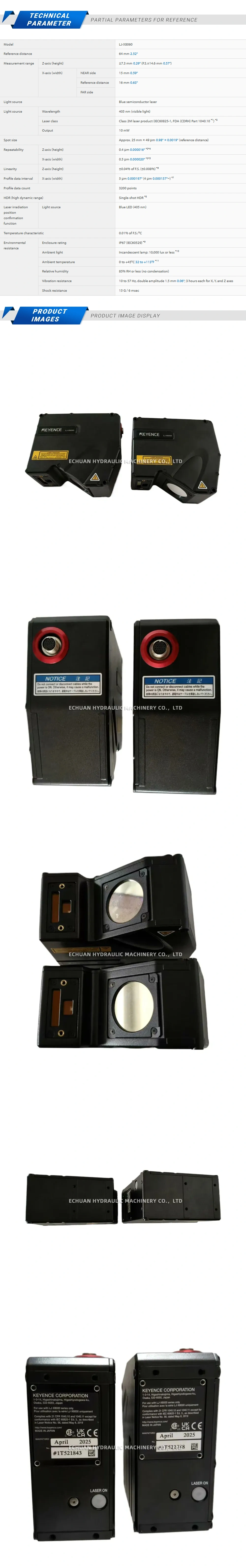 Keyence LJ-X8060 Description