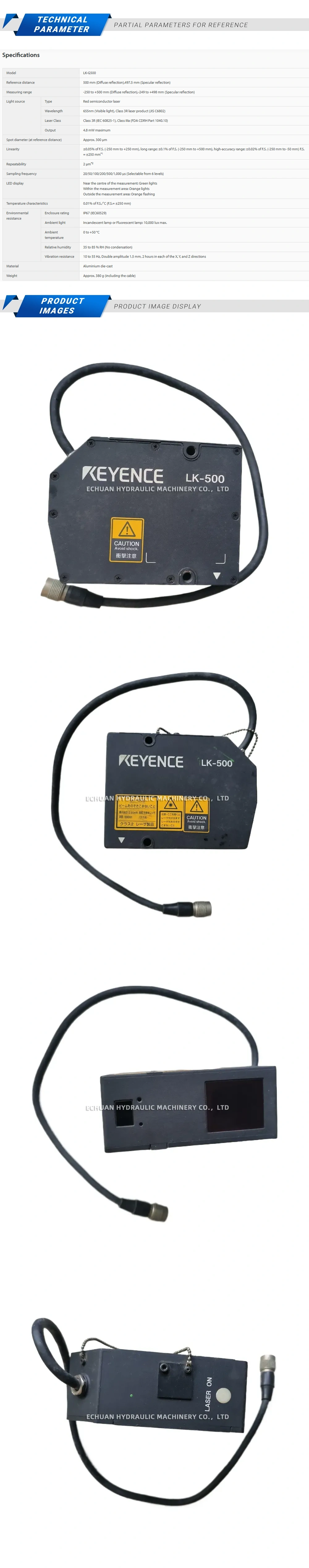 Keyence LK-500 Description