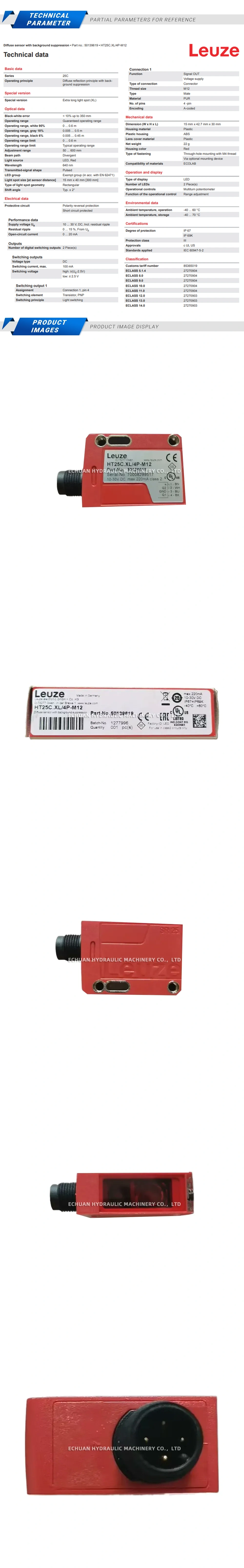 Leuze HT25C.XL/4P-M12 Description