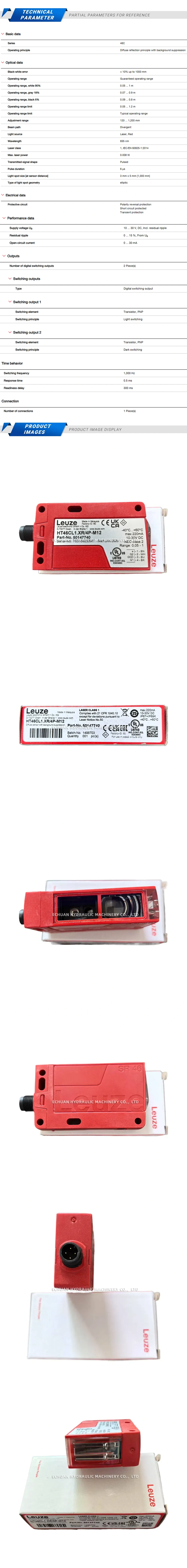 Leuze HT46CL1.XR/4P-M12 Description