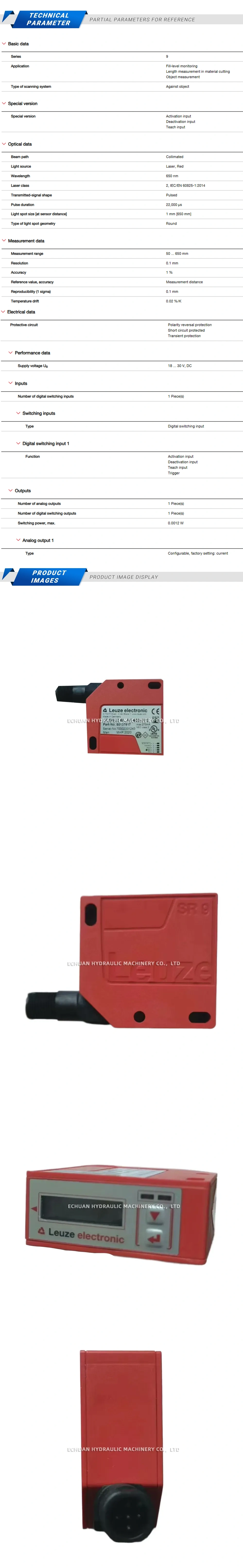 Leuze ODS9L2.8/LAK-650-M12 Description