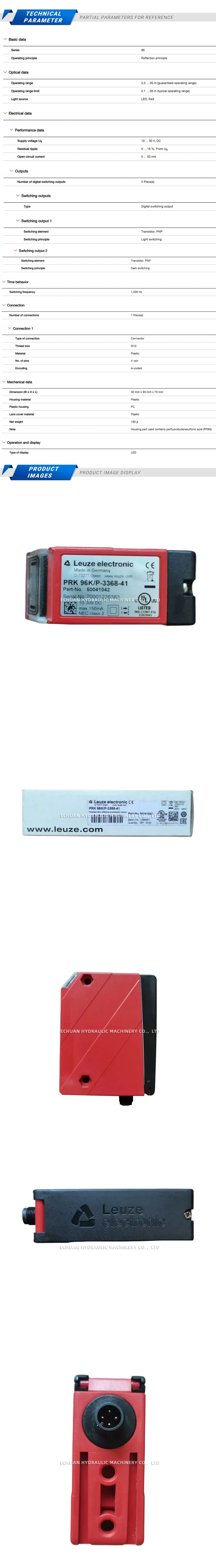 Leuze PRK 96K/P-3368-41 Description