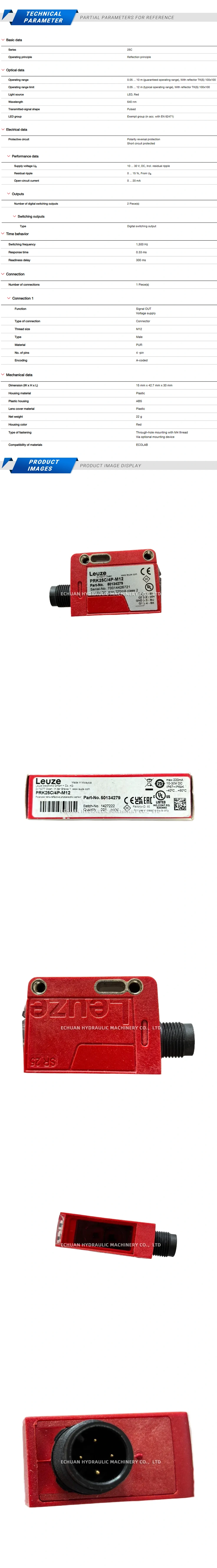 Leuze PRK25C/4P-M12 Description