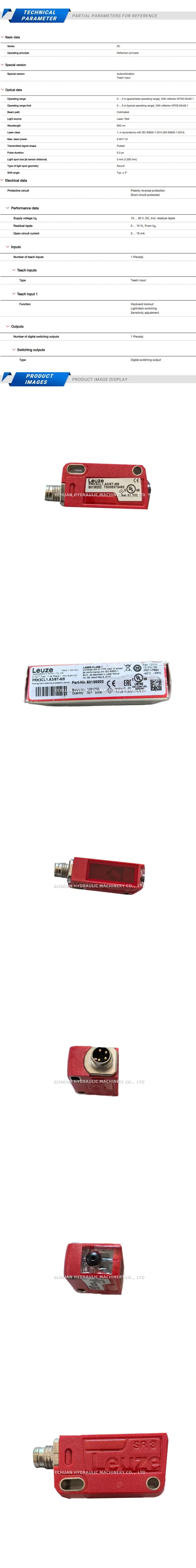 Leuze PRK3CL.1A3/6T-M8 Description