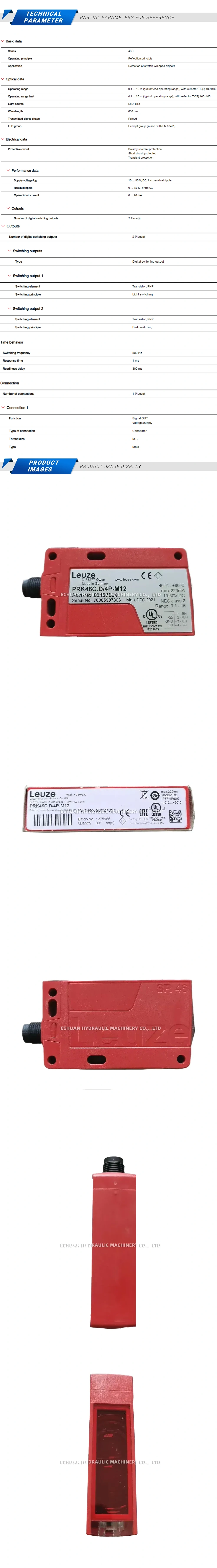 Leuze PRK46C.D/4P-M12 Description