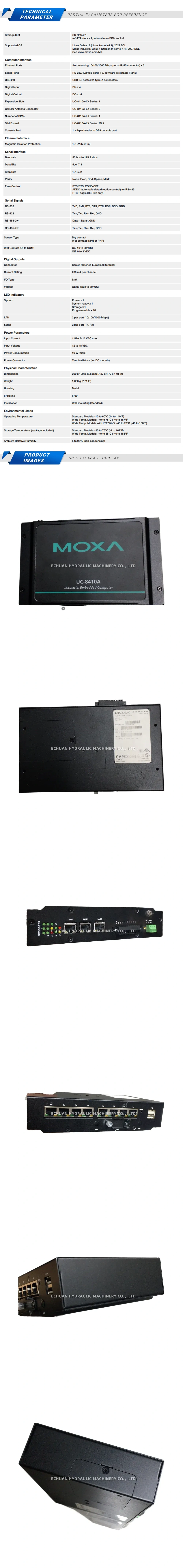MOXA UC-8410A-LX Description