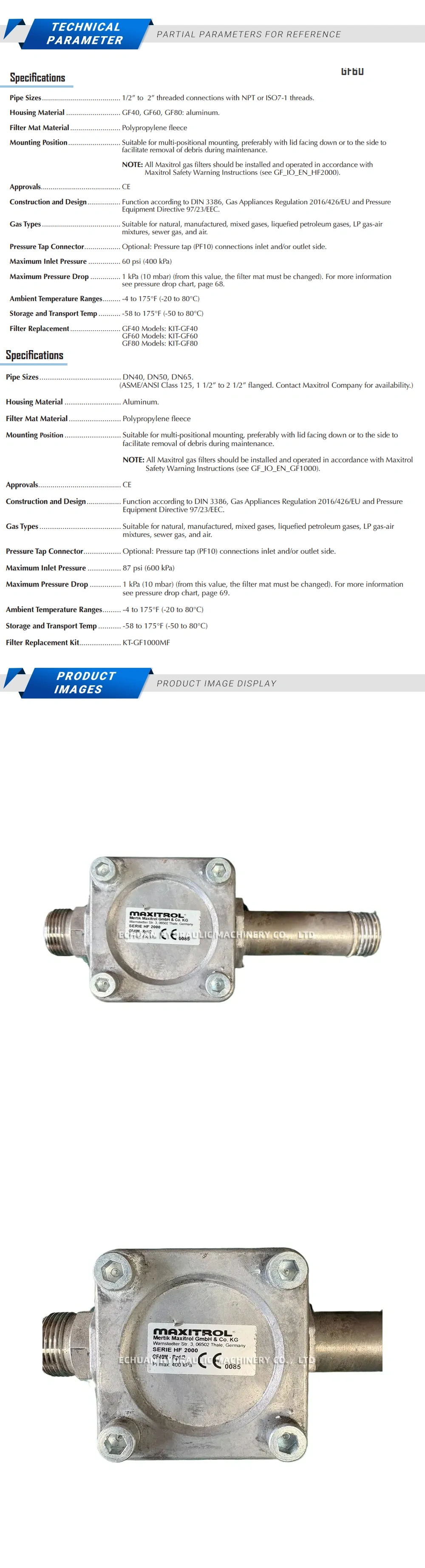 Maxitrol HF2000 Description
