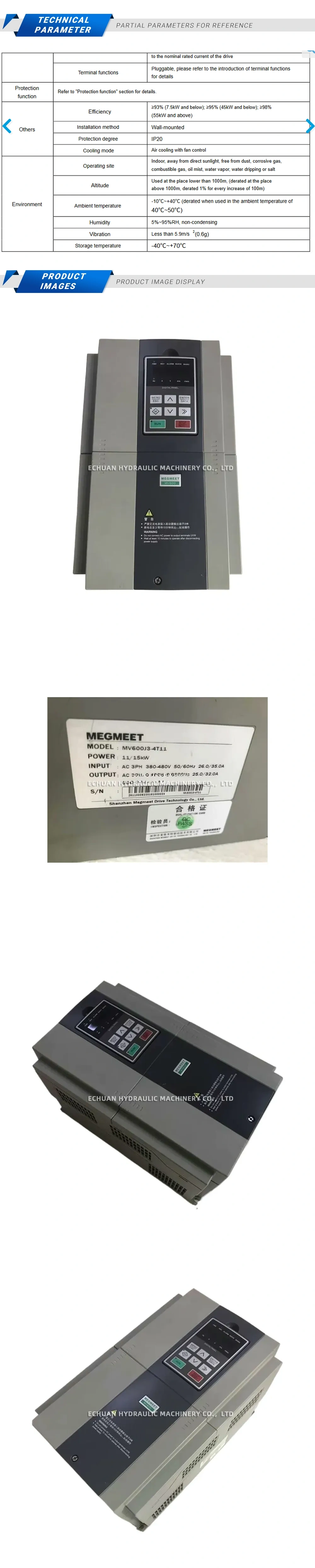 Megmeet MV600J3-4T11 Description