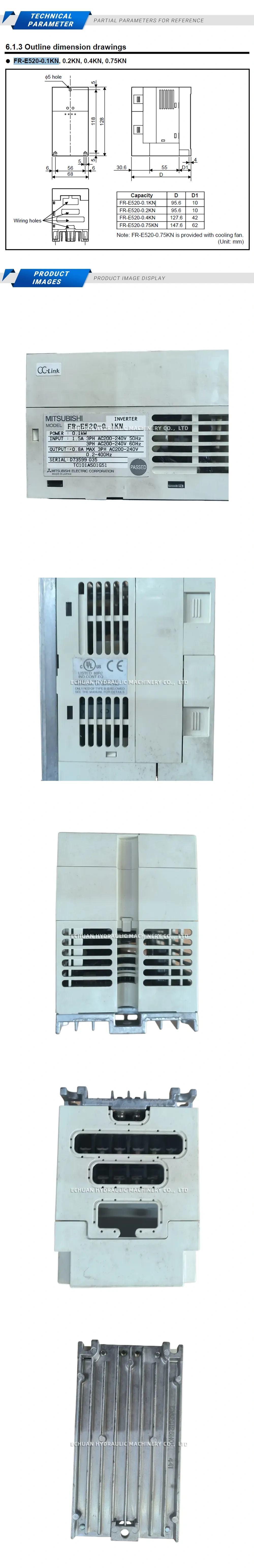 Mitsubishi FR-E520-0.1KN Description