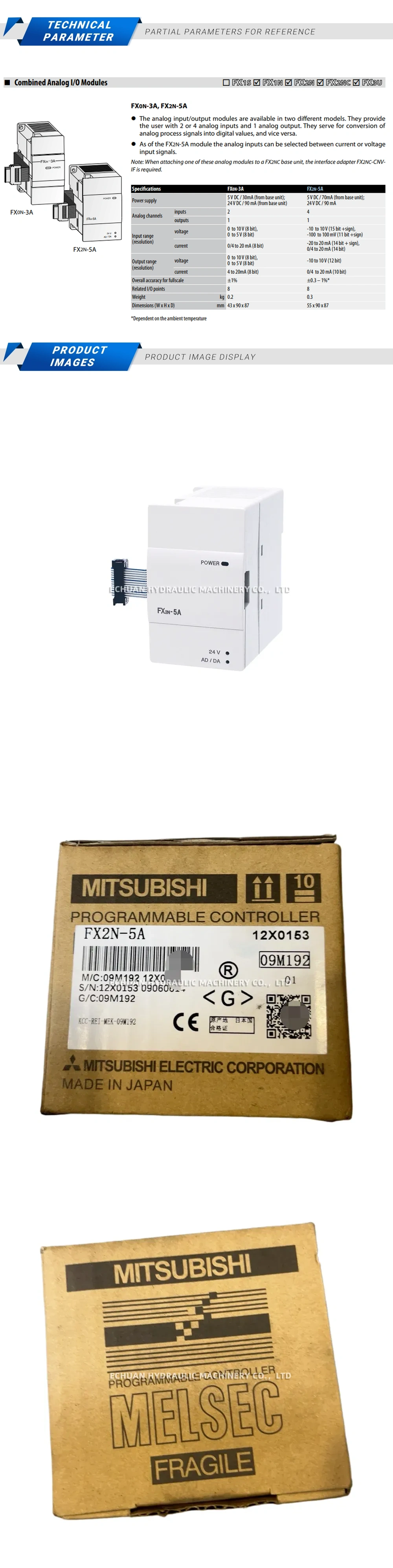 Mitsubishi FX2N-5A Description