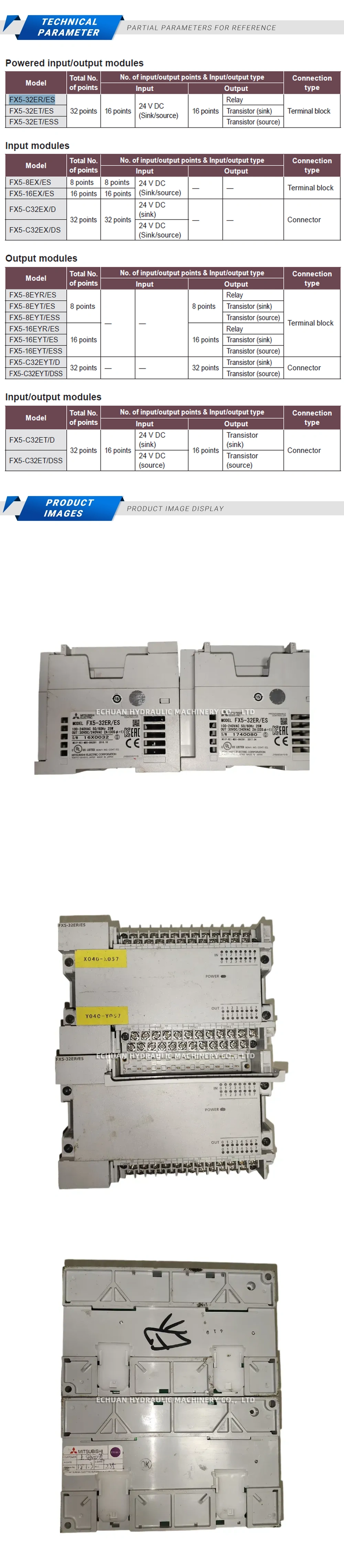 Mitsubishi FX5-32ER/ES Description