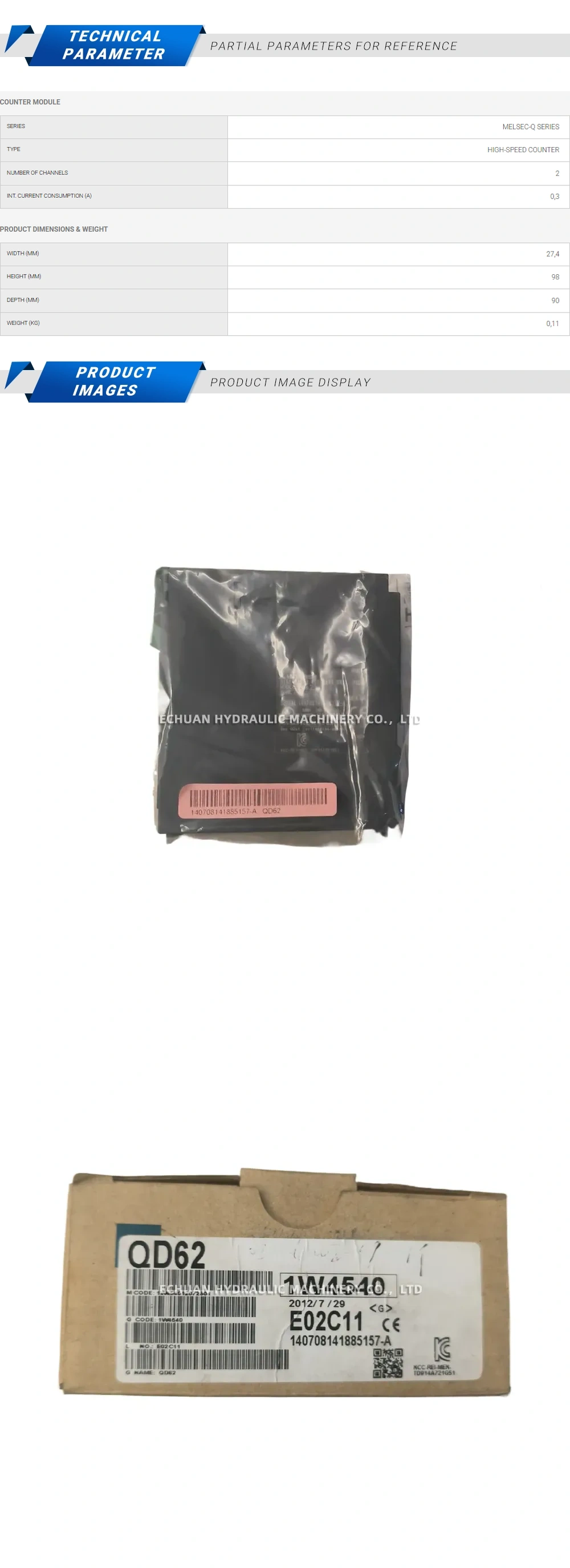 Mitsubishi QD62 Description