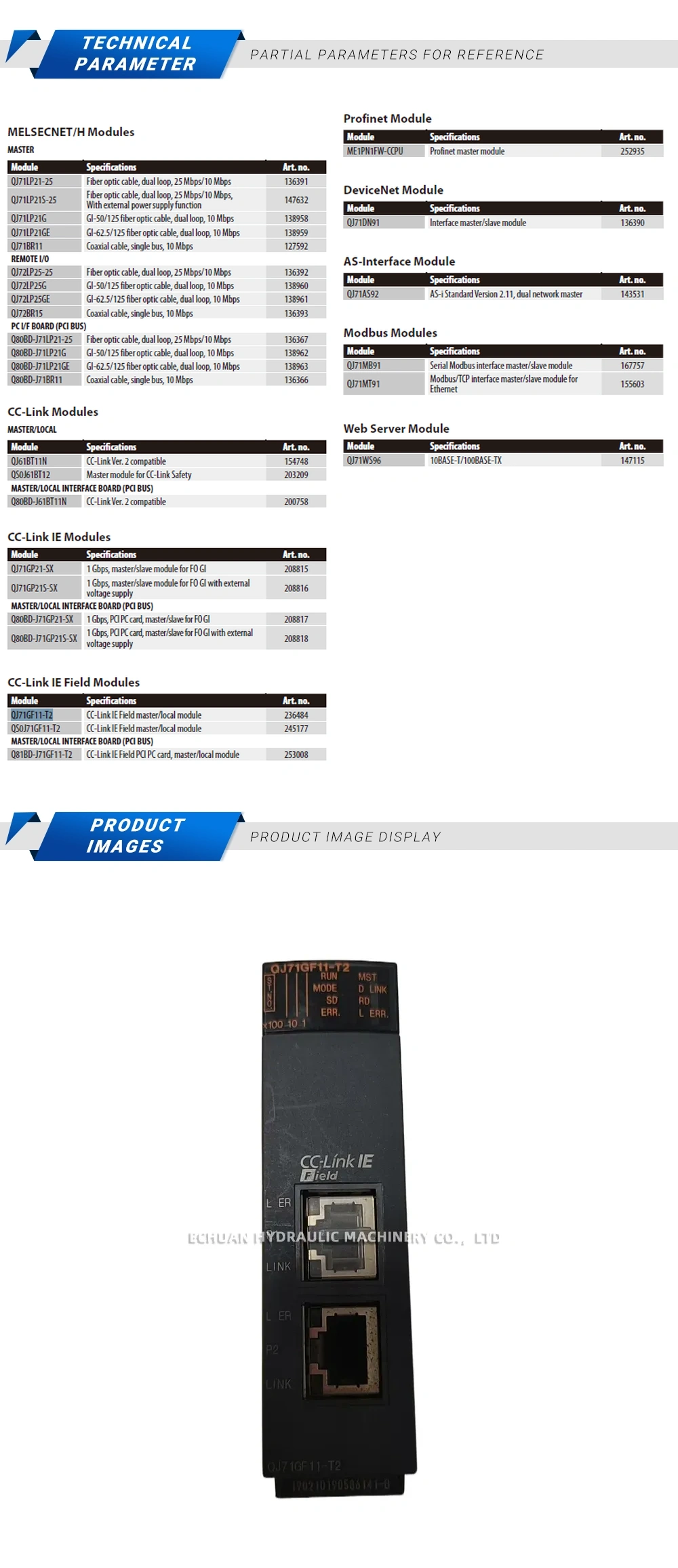Mitsubishi QJ71GF11-T2 Description