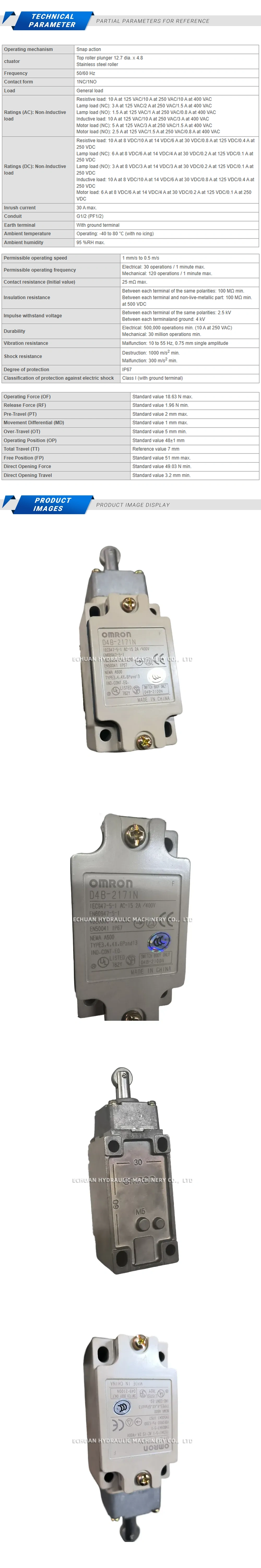 Omron D4B-2171N Description
