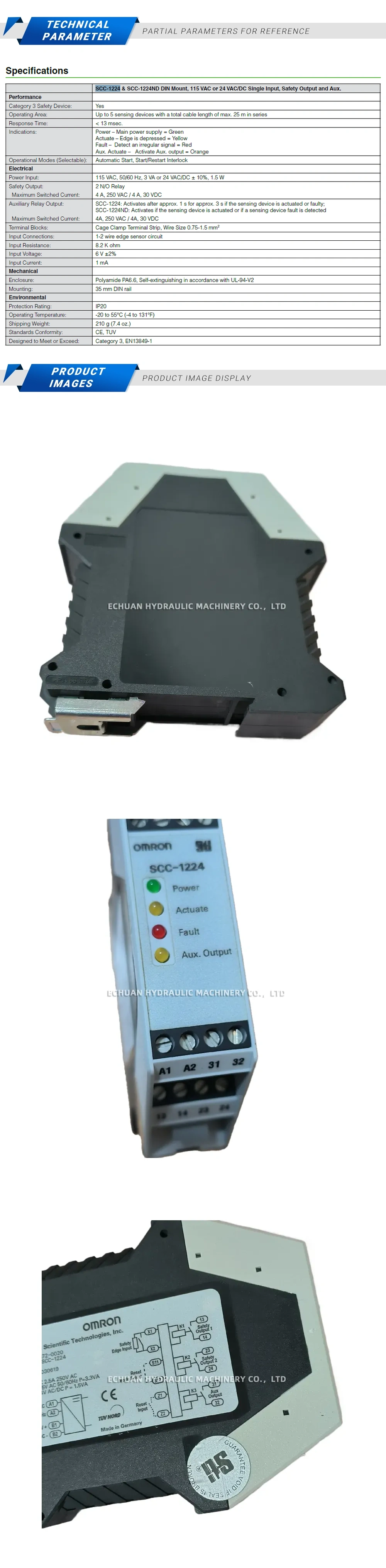 Omron SCC-1224 Description