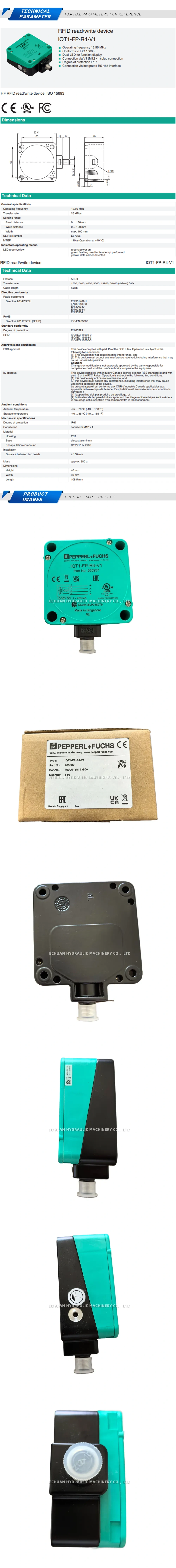 Pepperl+Fuchs IQT1-FP-R4-V1 Description