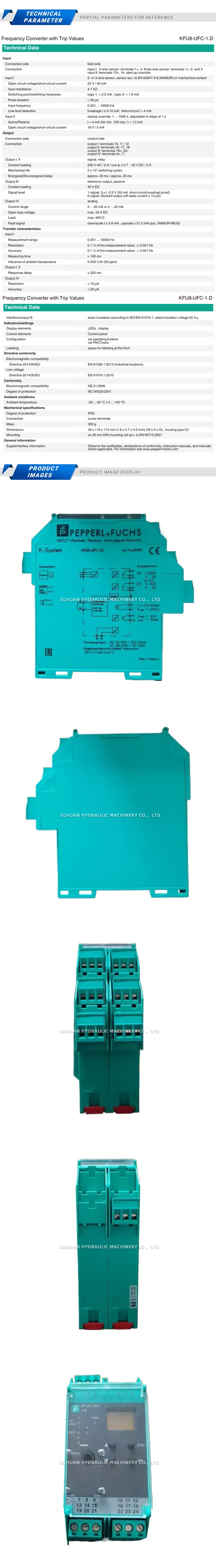 Pepperl+Fuchs KFU8-UFC-1D Description