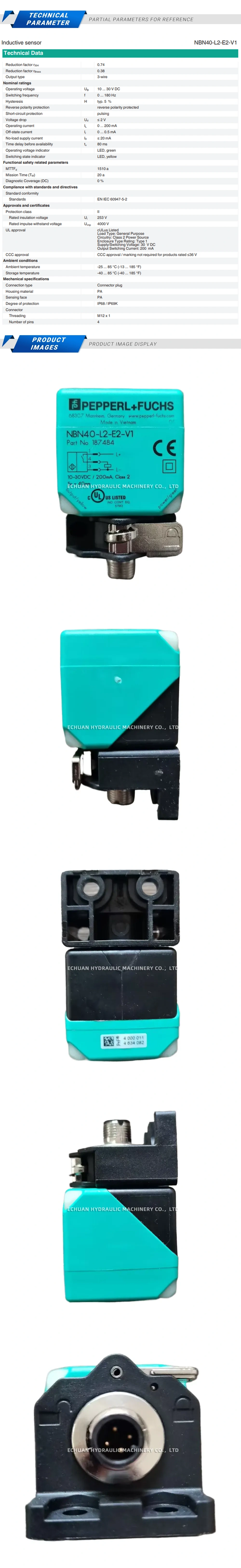 Pepperl+Fuchs NBN40-L2-E2-V1 Description