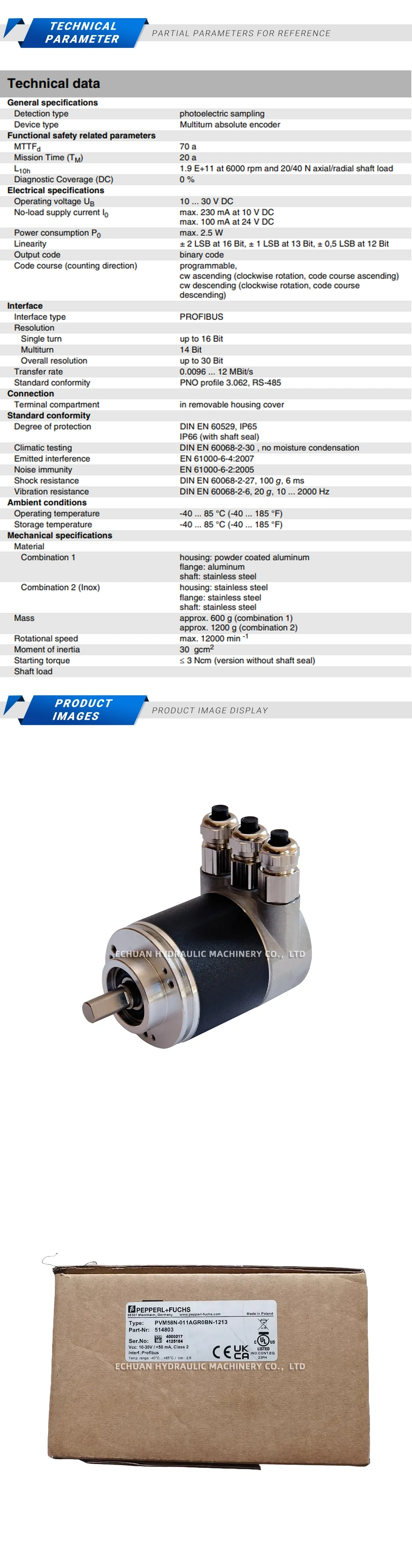 Pepperl+Fuchs PVM58N-011AGROBN-1213 Description