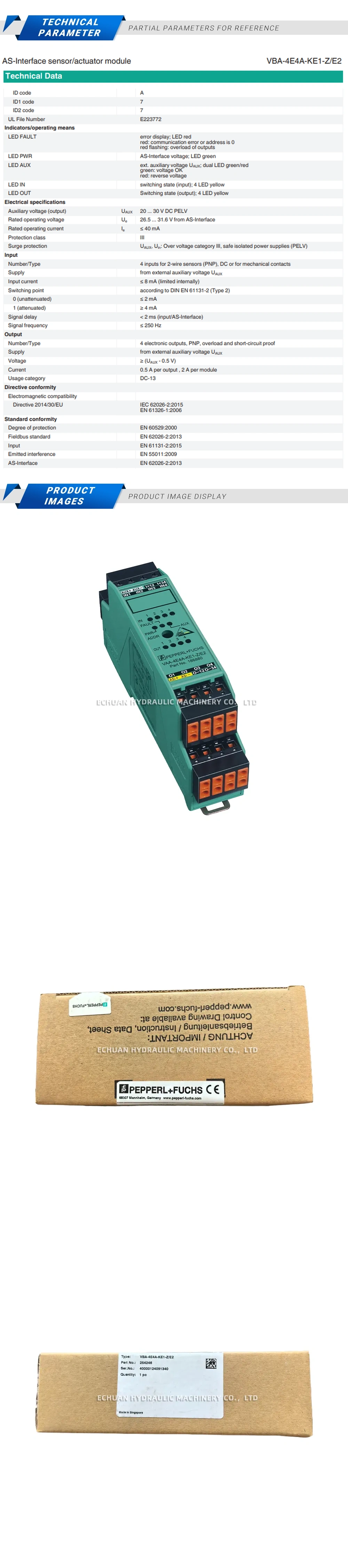 Pepperl+Fuchs VBA-4E4A-KE1-Z/E2 Description