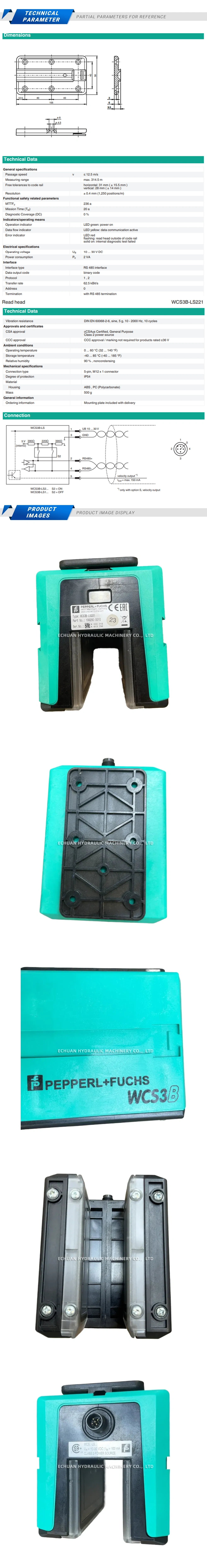 Pepperl+Fuchs WCS3B-LS221 Description
