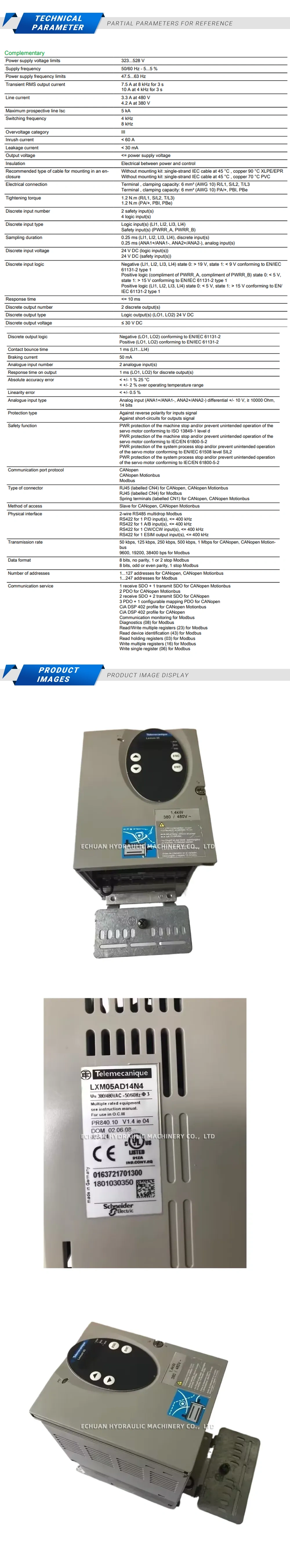 Schneider LXMO5AD14N4 Description