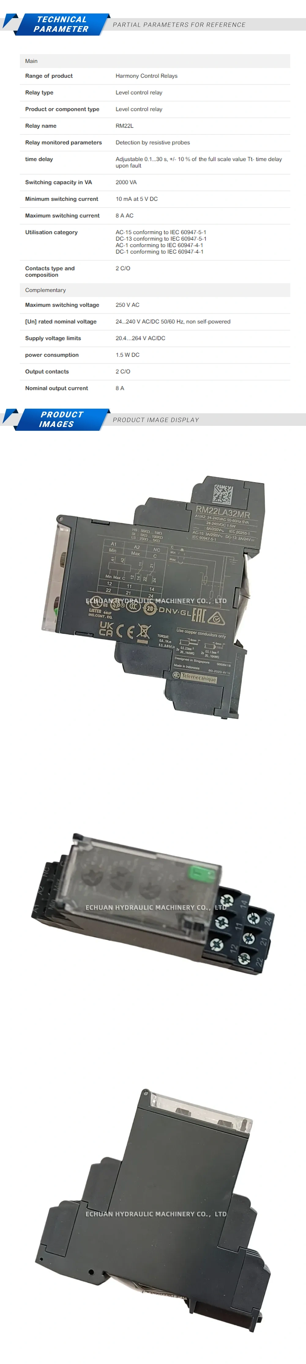 Schneider RM22LA32MR Description