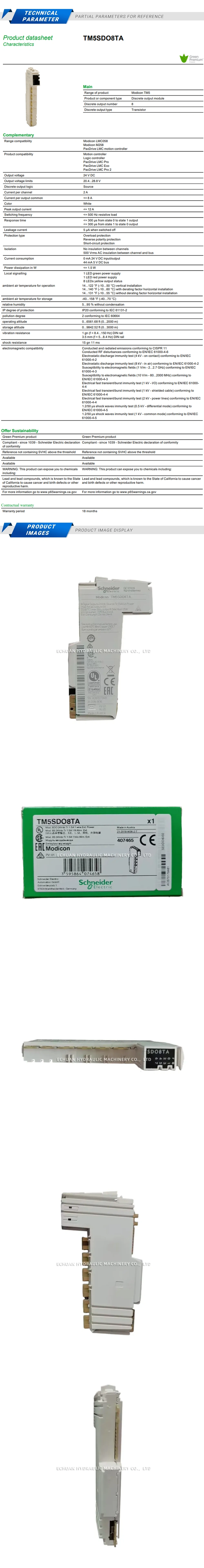 Schneider TM5SDO8TA Description