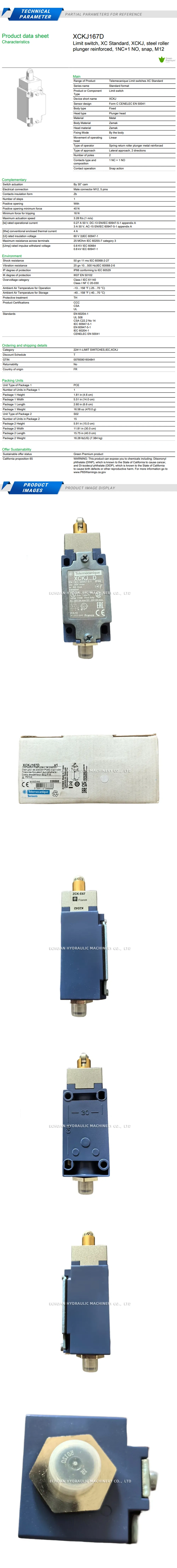 Schneider XCKJ167D Description