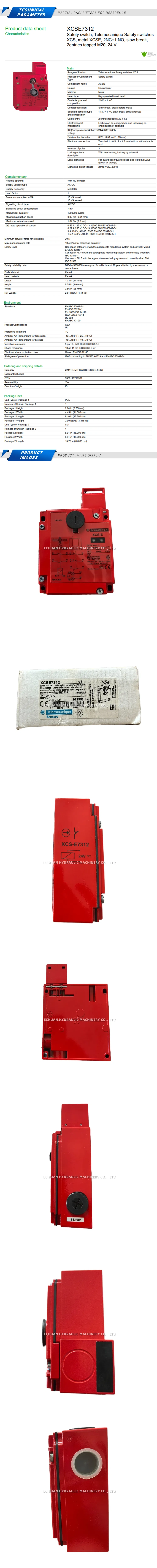 Schneider XCSE7312 Description