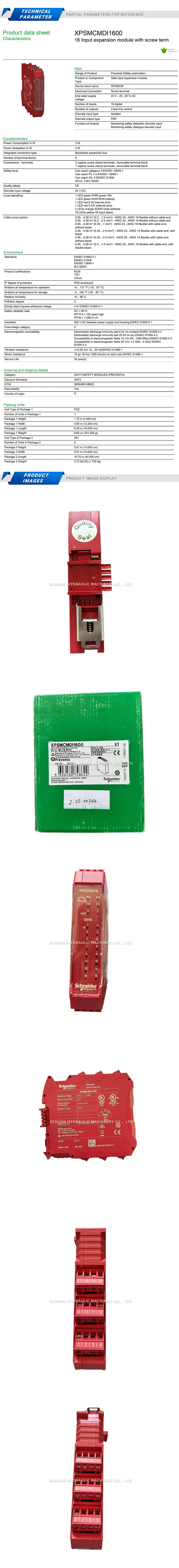 Schneider XPSMCMDI1600 Description