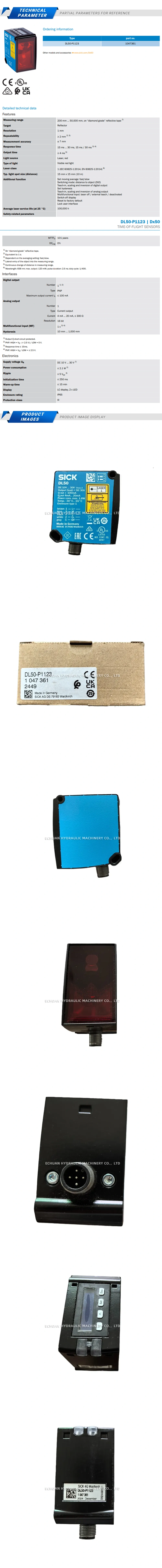 Sick DL50-P1123 Description