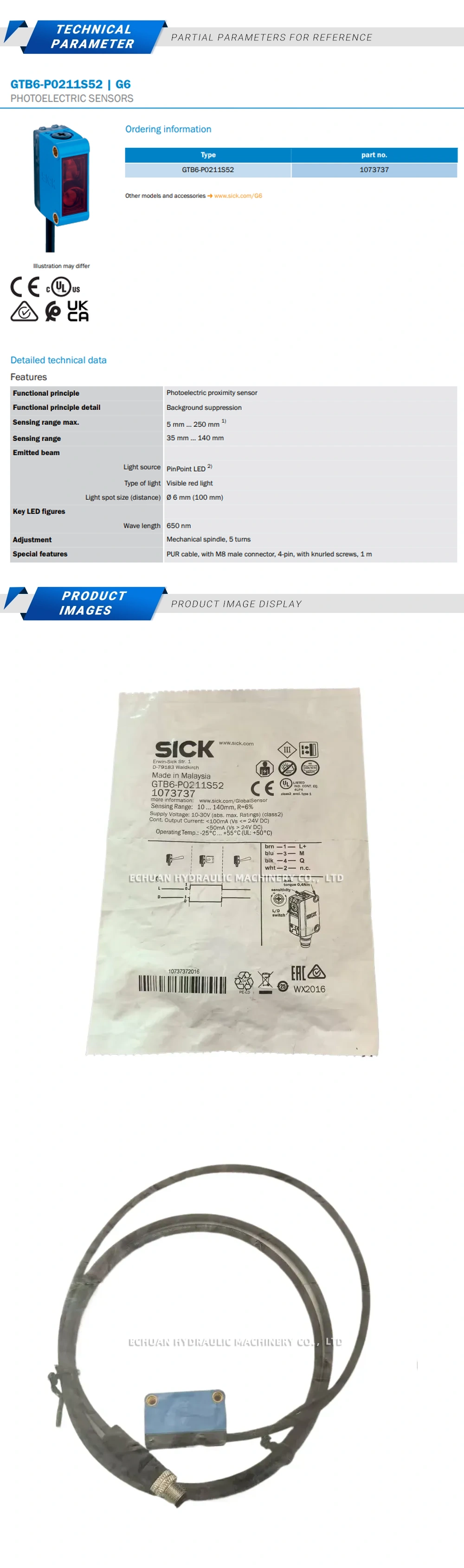 Sick GTB6-P0211S52 Description