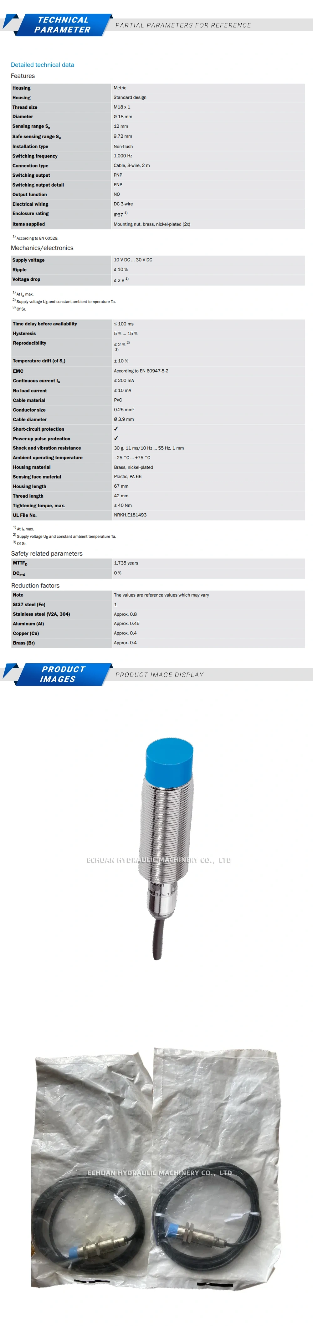 Sick IME18-12NPSZW2S 1040984 Description