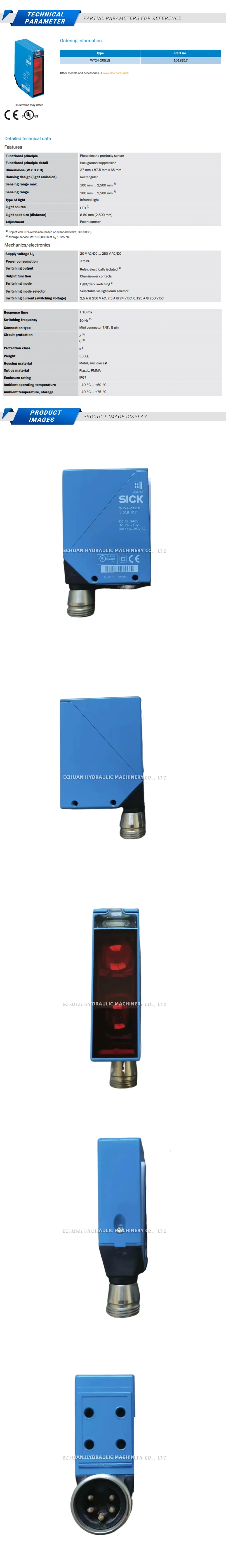 Sick WT24-2R518 Description