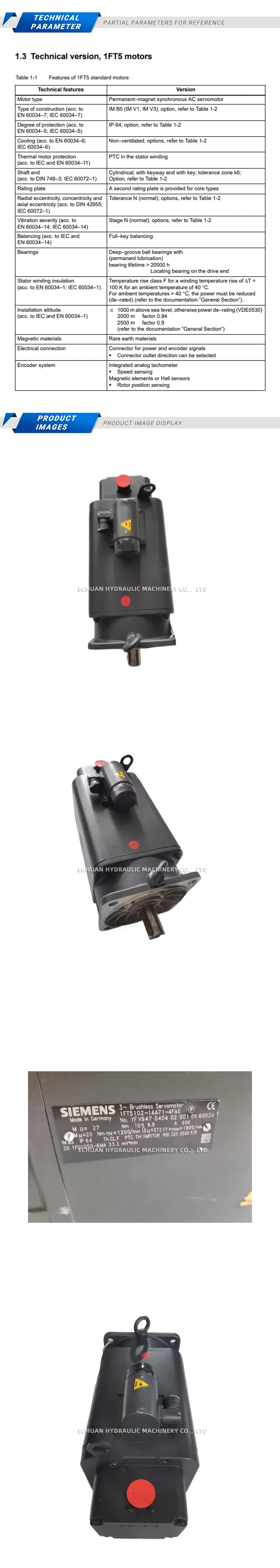 Siemens 1FT5102-1AA71-4FA0 Description