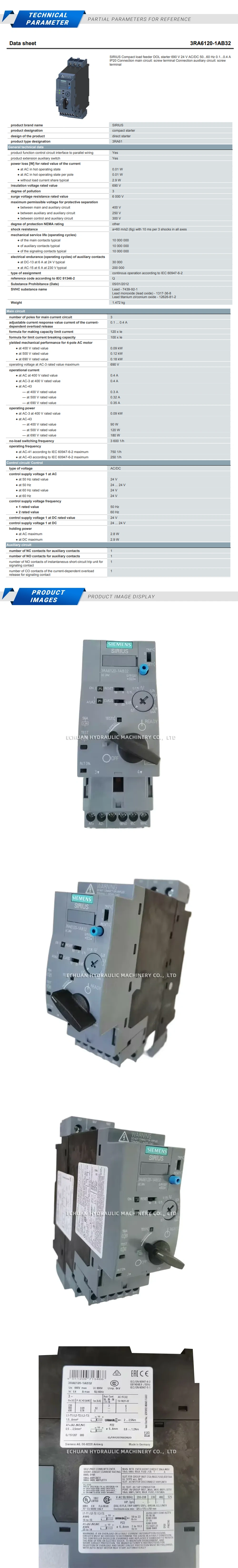 Siemens 3RA6120-1AB32 Description